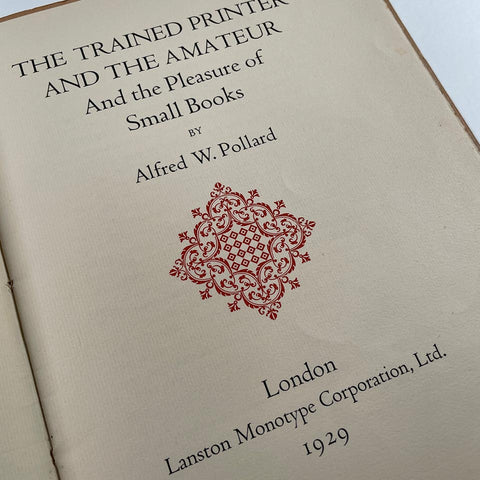 The Trained Printer and the Amateur
