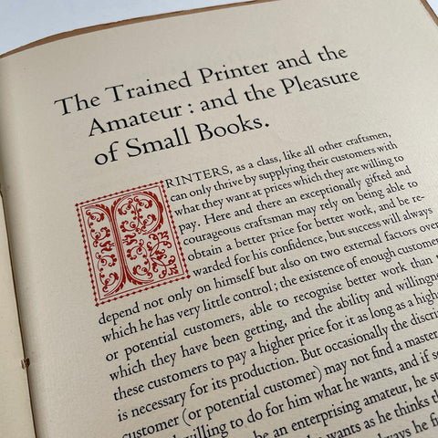 The Trained Printer and the Amateur