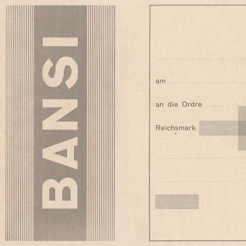 [Bansi bill of exchange designed by Georg Trump]