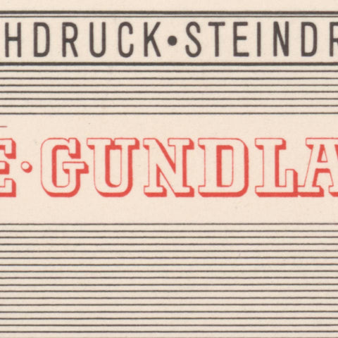 [E. Gundlach A.G. card designed by Georg Trump]