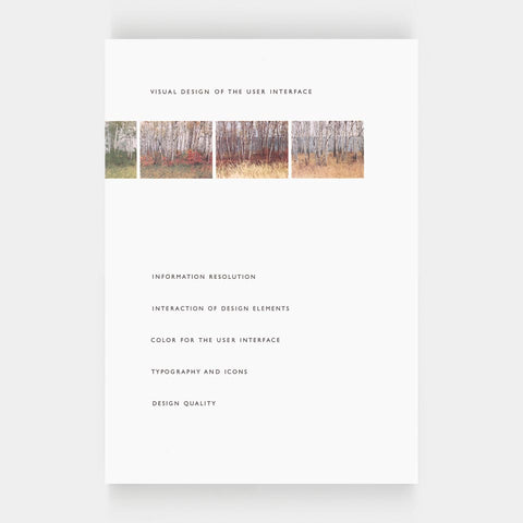Visual Design of the User Interface (Edward Tufte)