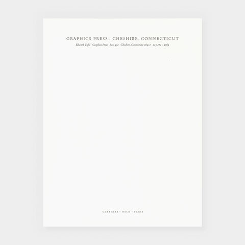 [Graphic Press / Edward Tufte letterhead + matching envelope]
