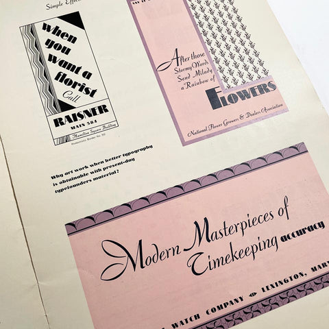 Two-Series Modernage Typography Introduced by the American Type Founders Company