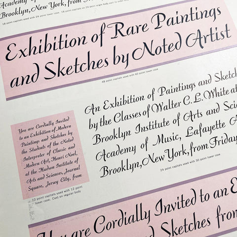 Two-Series Modernage Typography Introduced by the American Type Founders Company
