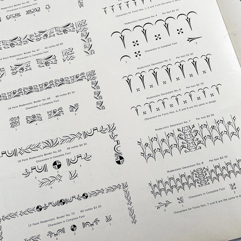 Two-Series Modernage Typography Introduced by the American Type Founders Company