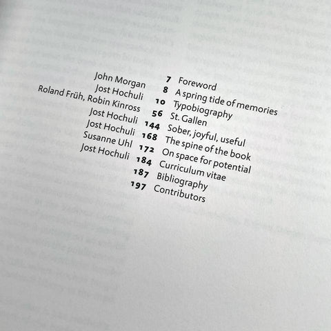 Typobiography / Jost Hochuli: The Work of 60 Years