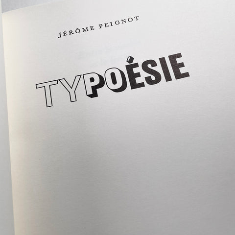 Typoésie (Jérôme Peignot)