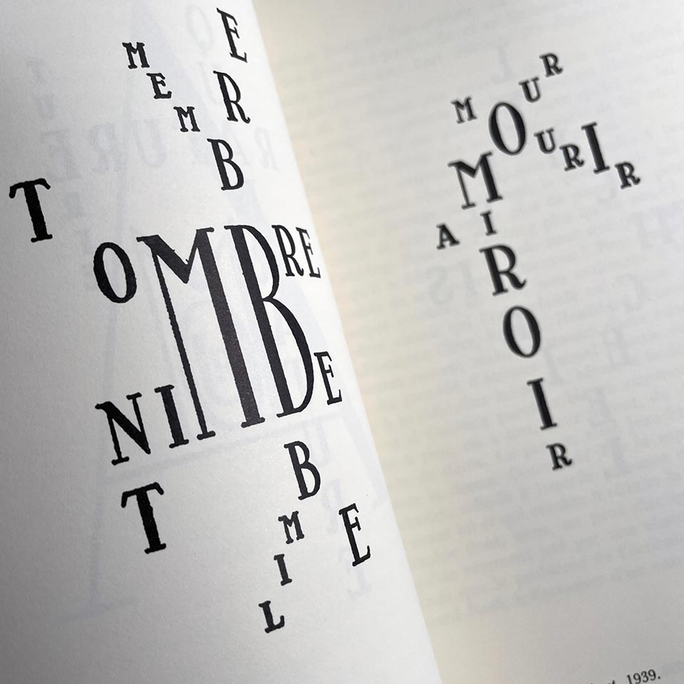Typoésie (Jérôme Peignot) – Katherine Small Gallery