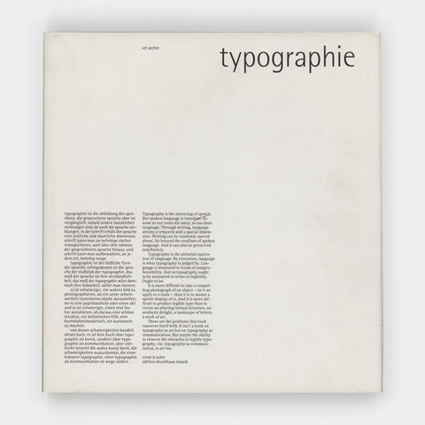 Typographie (Otl Aicher)