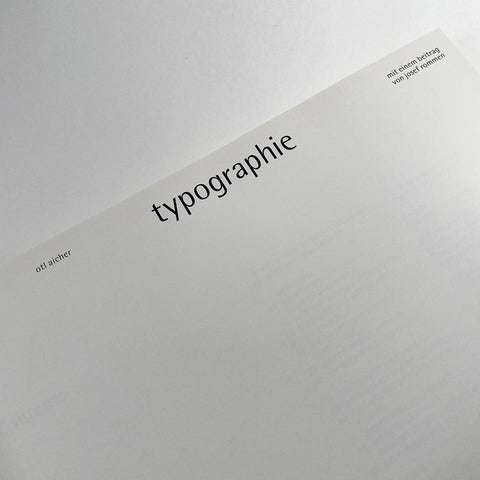 Typographie (Otl Aicher)