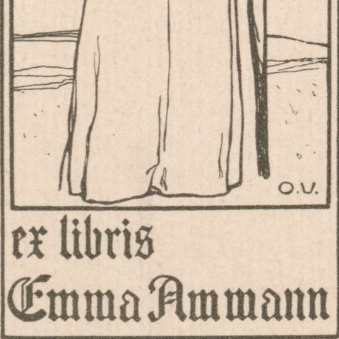 ex libris Emma Ammann (Otto Ubbelohde)
