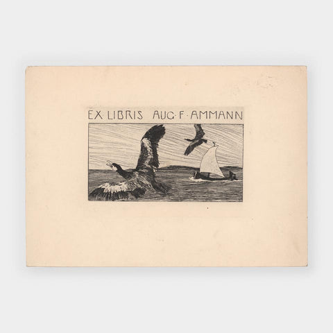 ex libris Aug(ust) F. Ammann (Otto Ubbelohde)