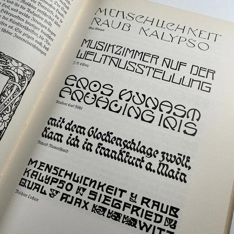 Über Schönheit von Schrift und Druck