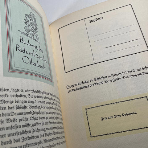 Über Schönheit von Schrift und Druck