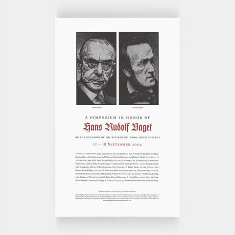 A Symposium in Honor of Hans Rudolf Vaget