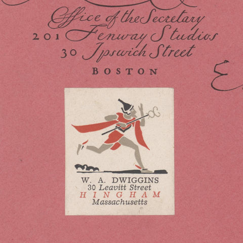 To Edward A. Karr, the Society of Calligraphers desires to express its appreciation (W.A. Dwiggins)