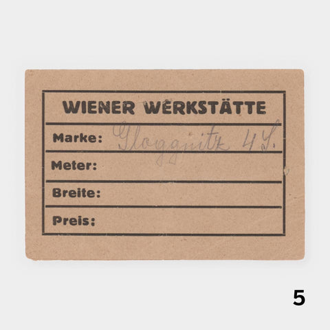 [8 Wiener Werkstätte labels and tags]