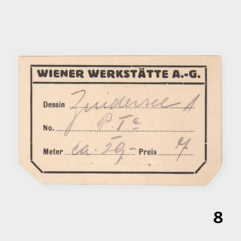 [8 Wiener Werkstätte labels and tags]