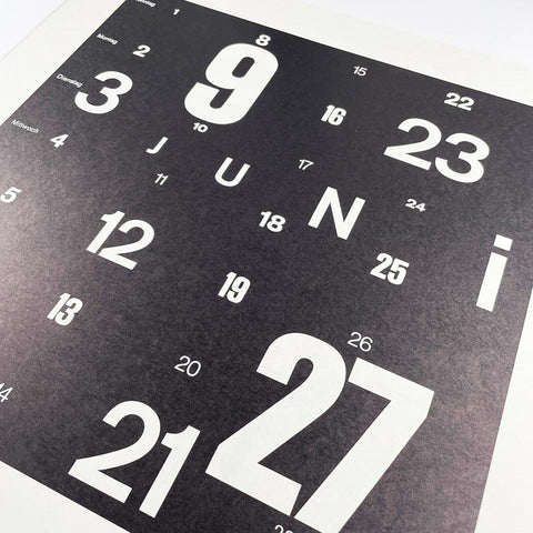 Typografische Kalenderblätter (12 Typographic Calendar Pages for 1975)