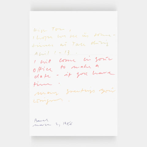 [a letter from Wolfgang Weingart]