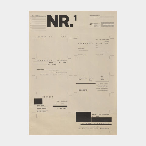 Typographic Process, NR.1–NR.5 (Wolfgang Weingart)