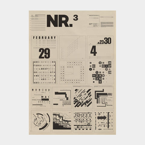 Typographic Process, NR.1–NR.5 (Wolfgang Weingart)