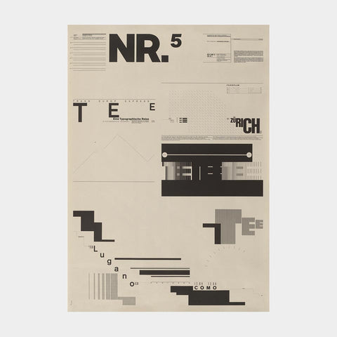 Typographic Process, NR.1–NR.5 (Wolfgang Weingart)