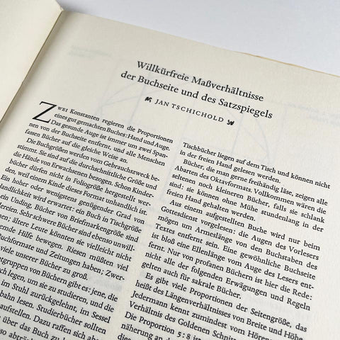Willkürfreie Massverhältnisse der Buchseite und des Satzspiegels