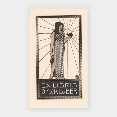 Ex Libris Dr. J. Klüber (Bernhard Wenig)