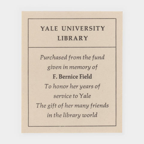 [3 Yale bookplates]