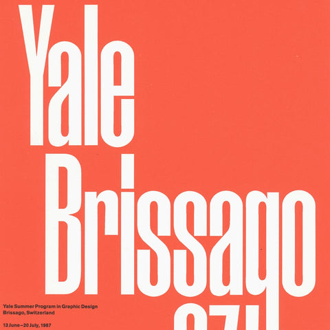 Yale Brissago 87 (Philip Burton and Armin Hofmann)