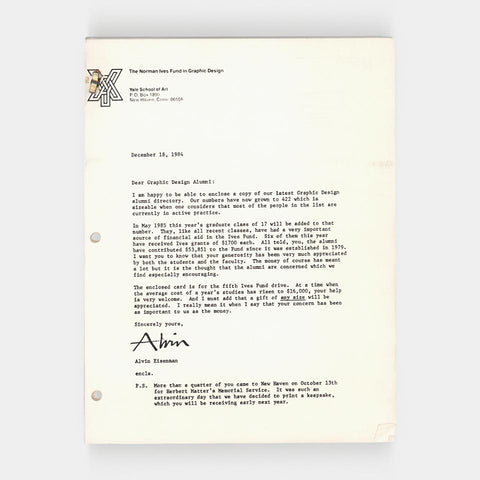 [Yale School of Art Graphic Design alumni directory, 1984]