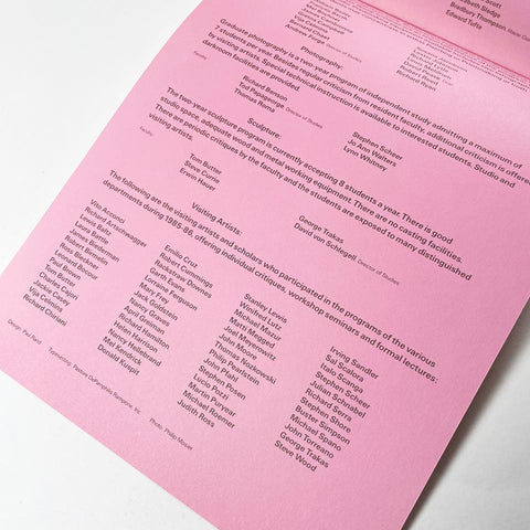 Yale University School of Art Graduate Program (Paul Rand)