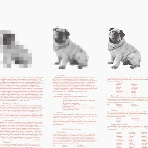 Yale School of Art Graduate Program: 1989–1990 (Paul Rand)