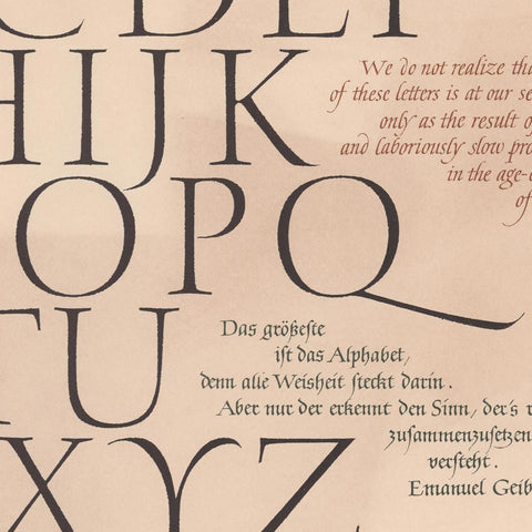 [An alphabet by Hermann Zapf for Philip Hofer]