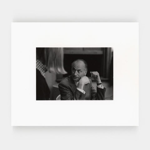 [9 silver prints of Hermann Zapf at R.I.T. in the 1970s]