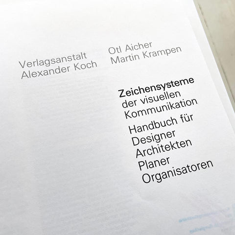 Zeichensysteme der visuellen Kommunikation