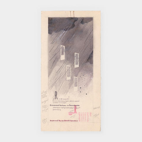 [3 Piet Zwart artworks for a Bruynzeel Fineerfabriek blotter]