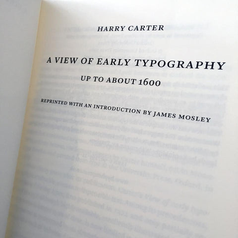 A View of Early Typography