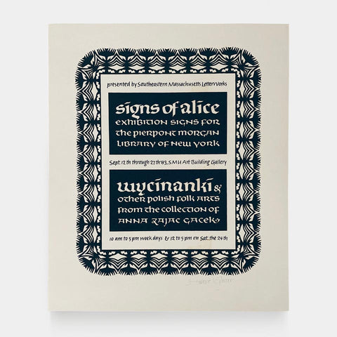 Signs of Alice + Wycinanki