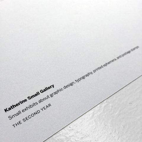 Katherine Small Gallery: The Second Year Poster