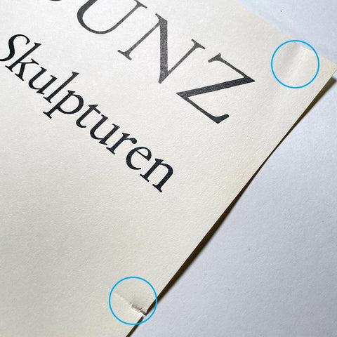 Werner Bunz: Schrift Bilder Graphik Sculpturen