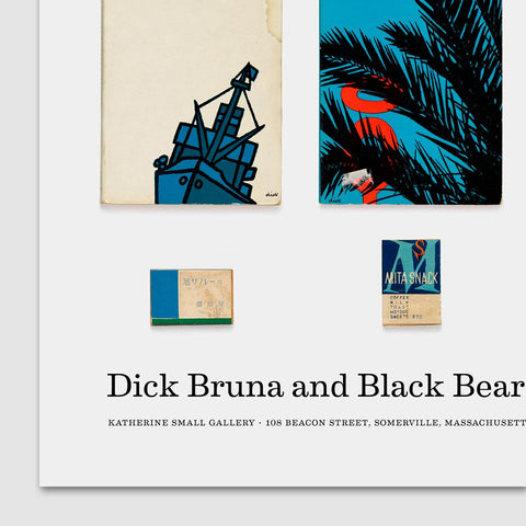 Dick Bruna and Black Bears and Japanese Matchboxes Poster