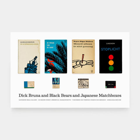 Dick Bruna and Black Bears and Japanese Matchboxes Poster