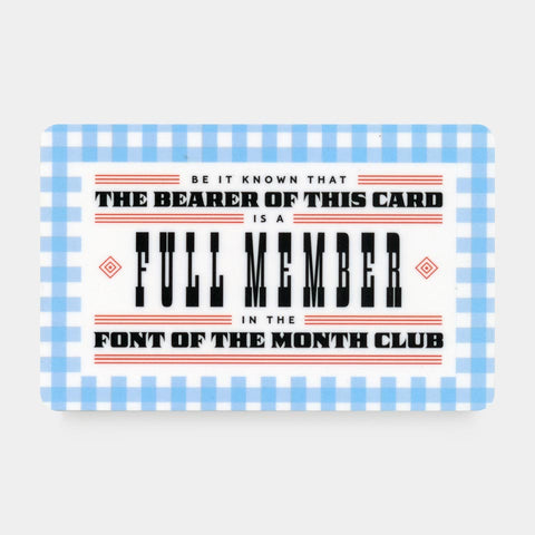 Font of the Month Subscription