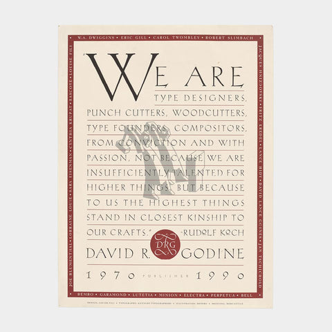 David R. Godine, Publisher: We Are [. . .]
