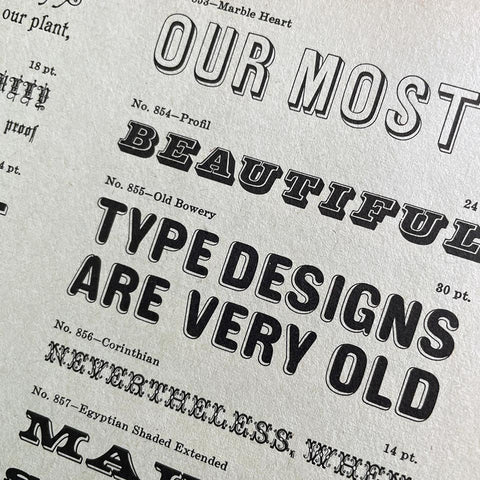 Olde Type Faces at Tri-Arts Press