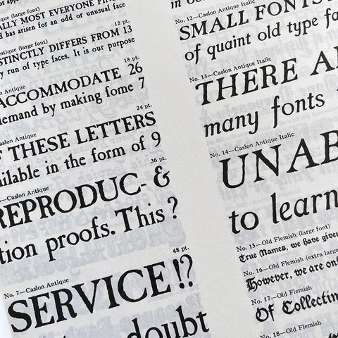 Olde Type Faces at Tri-Arts Press