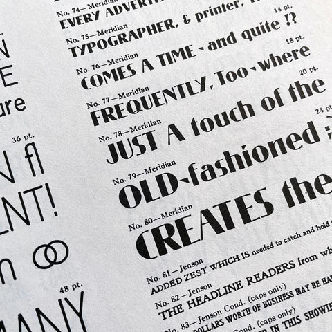 Olde Type Faces at Tri-Arts Press