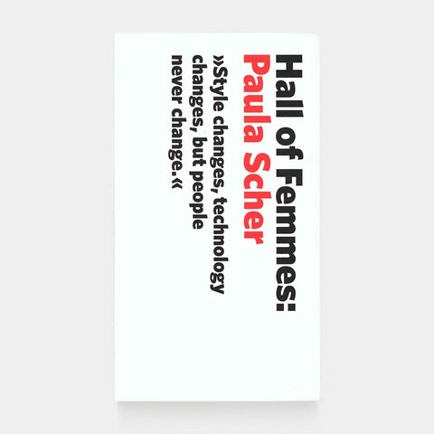Hall of Femmes: Paula Scher